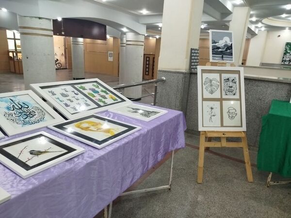 نمایشگاه هفته مشاغل هنرستان کار و دانش دخترانه فاطمیه شهرستان جم 