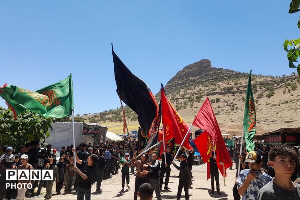 طنین «یا حسین» در آستان امامزاده قنبر عبدال