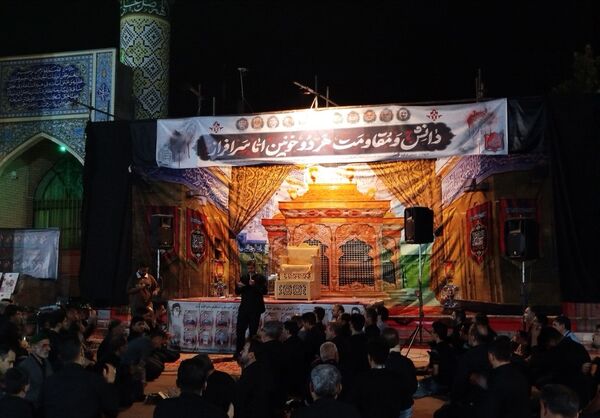 برگزاری مراسم شب دوم عزاداری ماه محرم در مسجد شهدای گمنام 