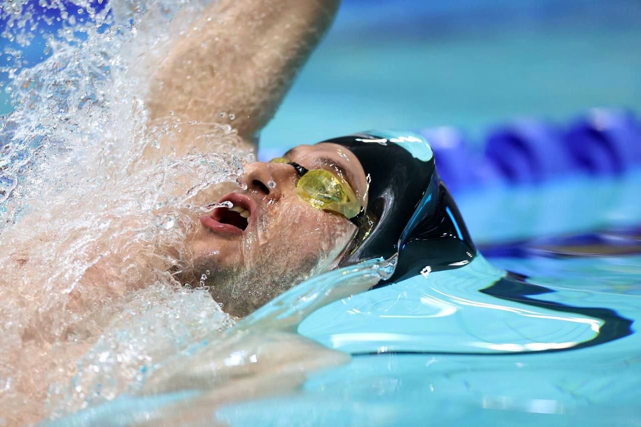 هومر عباسی در ماده 50 متر کرال پشت به مدال نقره رسید