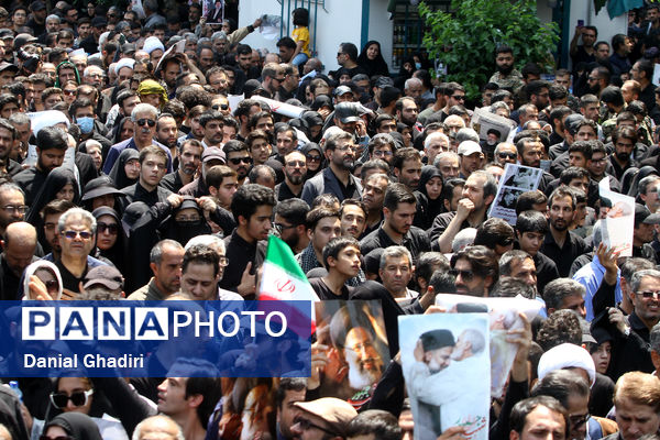 مراسم تشییع پیکر شهدای خدمت در تهران