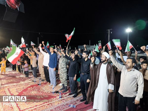 اجتماع پرشور مردم بنهکان (سندرک)؛ تجدید بیعت با رهبری و حمایت از نیروهای مسلح