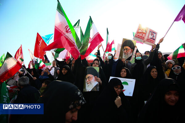 راهپیمایی محکومیت اقدامات تروریستی آمریکا و رژیم صهیونیستی علیه ملت ایران