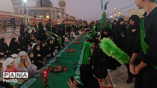 بزرگترین سفره توسل به حضرت رقیه(س) در قم