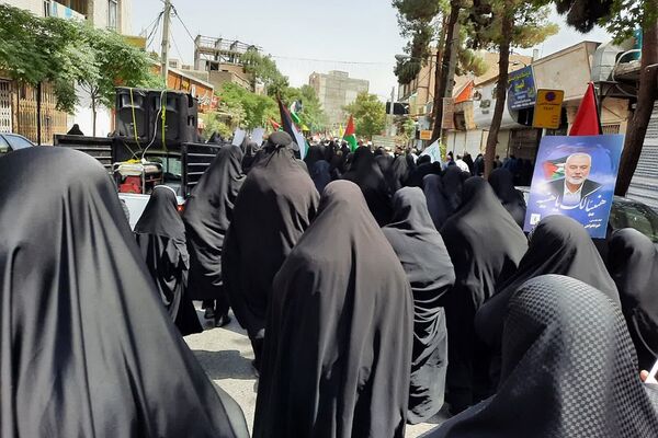 راهپیمایی مردم ولایتمدار ورامین در محکومیت ترور  شهید اسماعیل هنیه