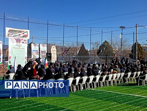افتتاح چمن مصنوعی روستای قوژد
