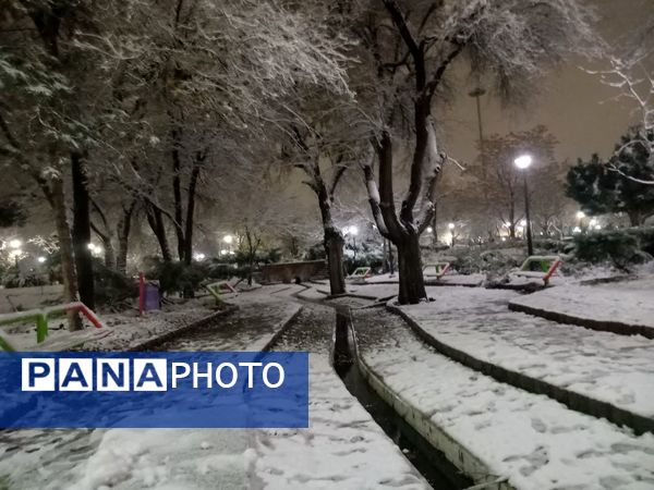 بارش برف در مشهد