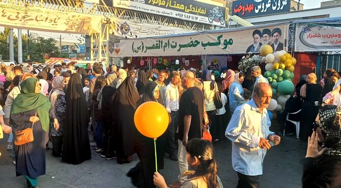 شور و نشاط غدیر در محله ارم فردیس 