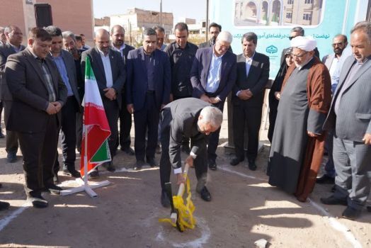 عملیات اجرایی هنرستان ۱۲ کلاسه سردار شهیدحاج محمد کاظمی آغاز شد