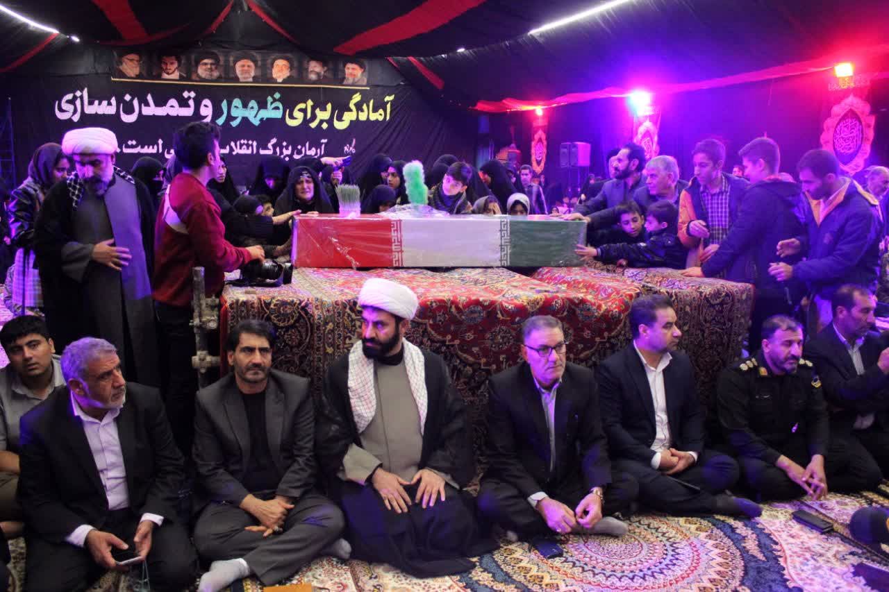 وداعی غم‌انگیز با شهید گمنام در نورآباد