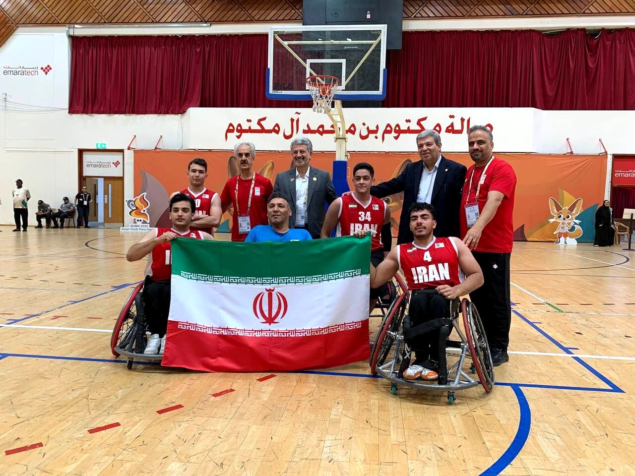 تیم بسکتبال با ویلچر سه نفره پسران قهرمان شد