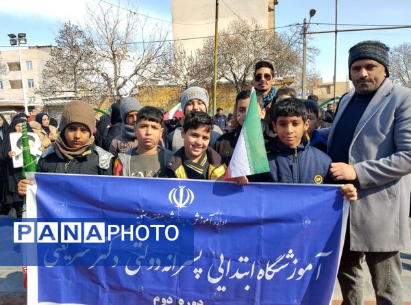 حماسه‌آفرینی دیگر از مردم منطقه رضویه در راهپیمایی 22بهمن