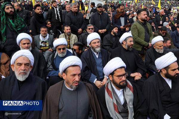 تشییع پیکر شهیدان سیدحسن نصرالله و سیدهاشم صفی الدین