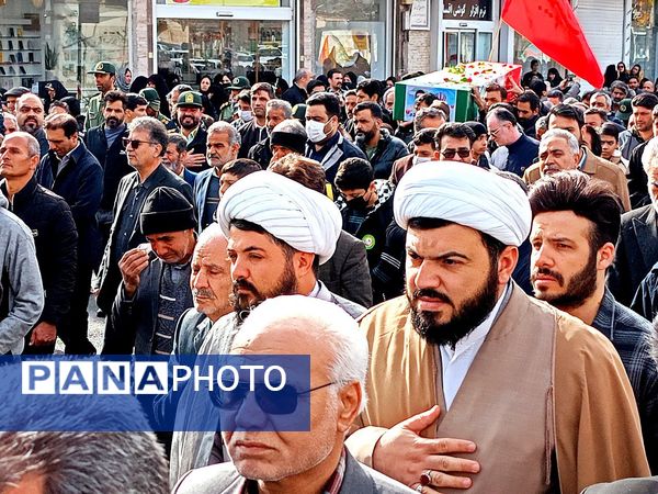 تشییع با شکوه شهید جوادحسن زاده شهید مرزبانی فراجا