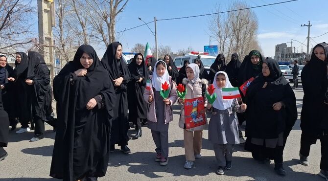 بیانیه‌ کوبنده دانش‌آموز خبرنگار در راهپیمایی قدس سراب