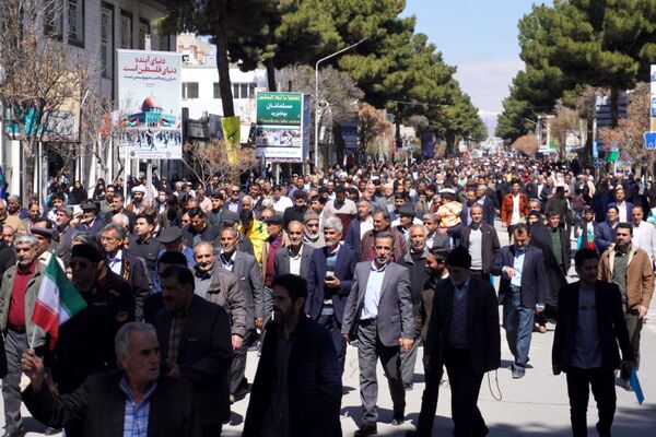 طنین فریاد قدس در خیابان‌های تربت حیدریه 