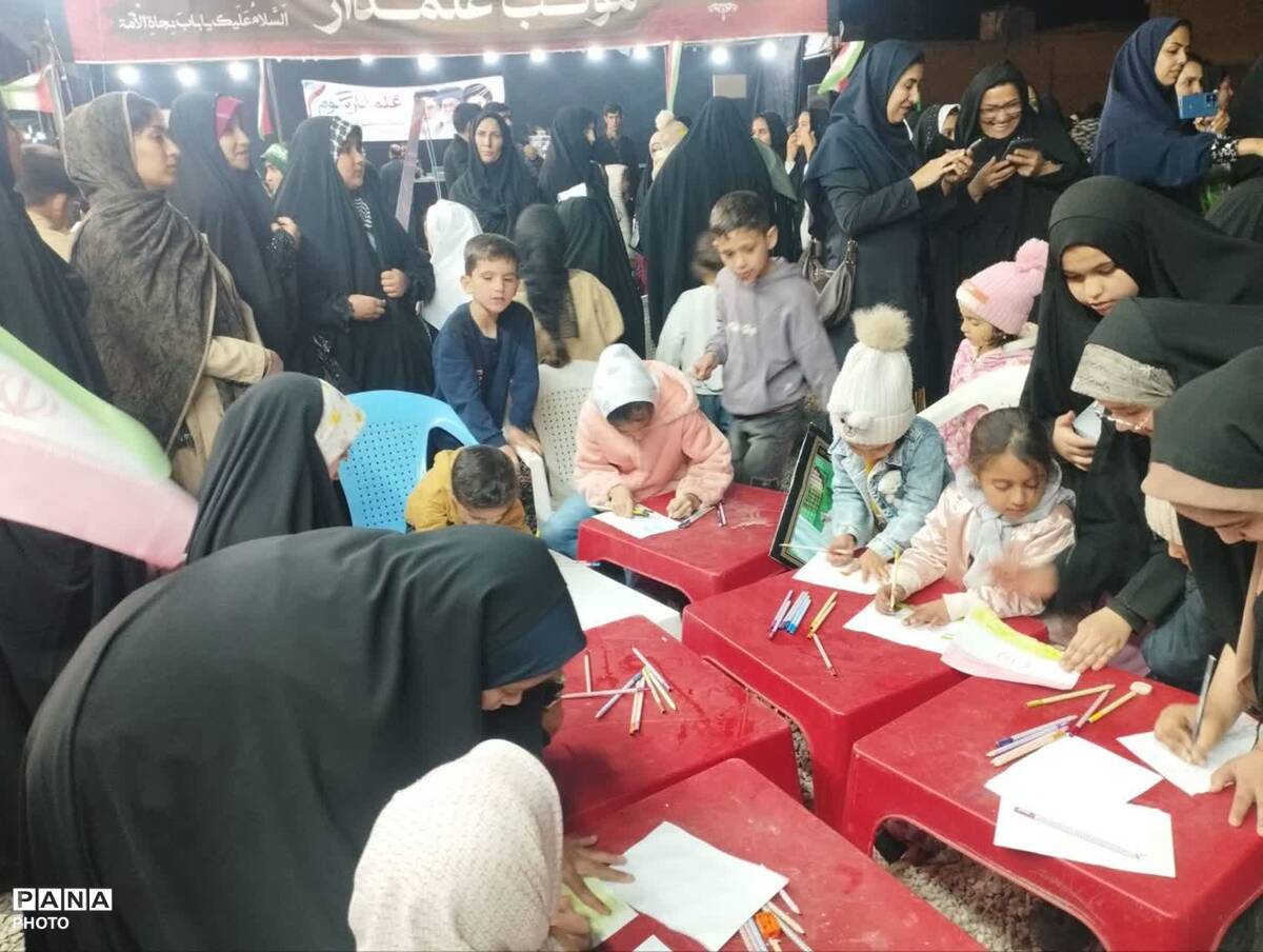 برپایی غرفه کودک در شهرستان خلیل‌آباد 
