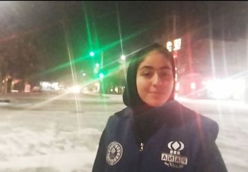 گزارش خبرنگار پانا از بارش برف در فاروج