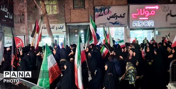 نوزدهمین تجمع خون‌خواهی مردم فردیس در پی شهادت قائد امت