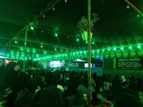 مراسم عزاداری ایام فاطمیه در شهرک سعدی شیراز