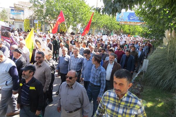 راهپیمایی سراسری محکومیت جنایات رژیم صهیونیستی شهرستان بجنورد
