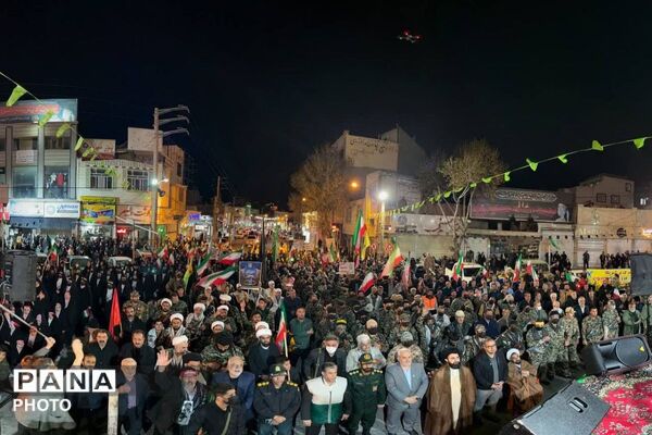فیروزکوه در خروش ولایت؛ رژه جان‌فدایان ایرانِ امام‌رضایی