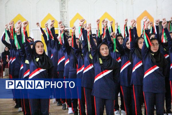 آیین افتتاحیه استانی مسابقات ورزشی درون مدرسه‌ای 