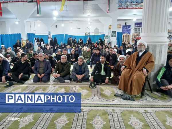 مراسم گرامیداشت شهادت سید حسن نصرالله در مسجد جامع آشخانه 