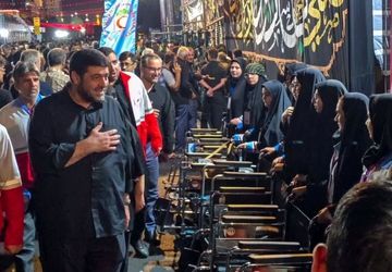 خدمت جوانان هلال‌احمر همدان به زائران رضوی در طرح ملی «قدم به قدم در مسیر بهشت»