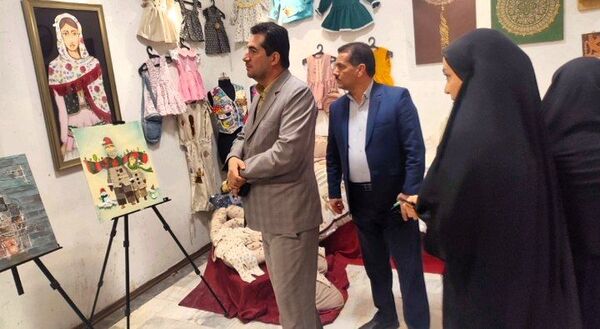 نمایشگاه آثار هنری دانش‌آموزان هنرستان محمودیه بجنورد 