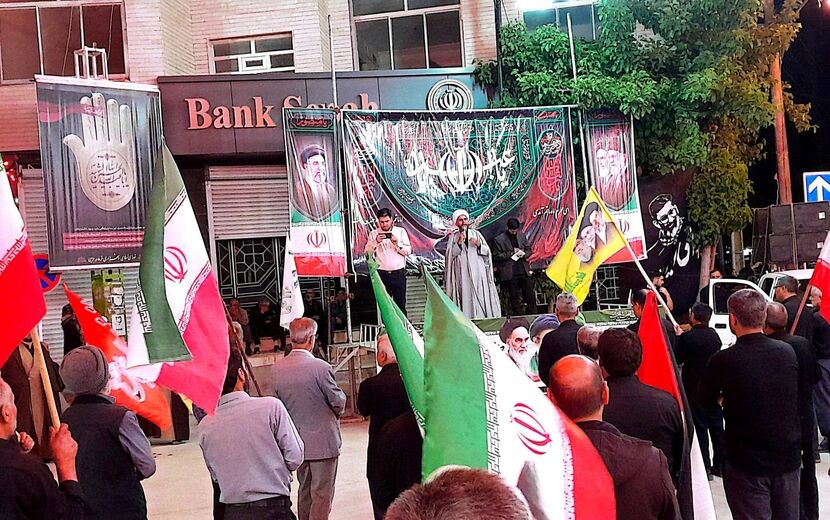 مراسم عزاداری شب های دهه اول محرم در شهرستان درگزین با حضور عزاداران شهر شاهنجرین