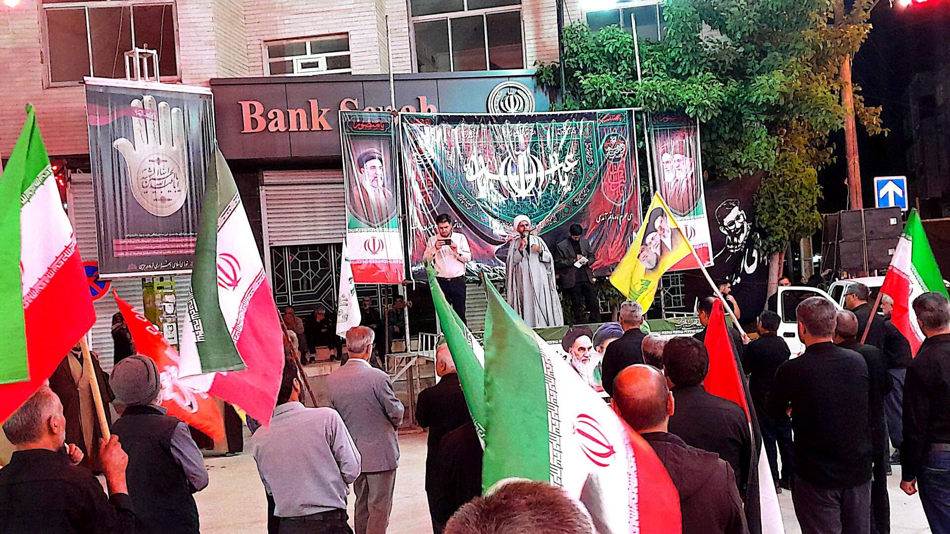 مراسم عزاداری شب های دهه اول محرم در شهرستان درگزین با حضور عزاداران شهر شاهنجرین