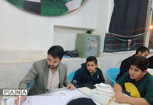 برپایی موکب آموزش در تکیه علی اصغری شهرستان خلیل آباد 