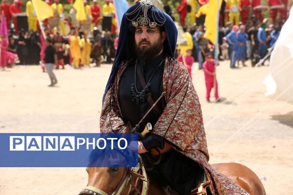 مراسم خیمه سوزی هیات «خیام الحسین» در قم