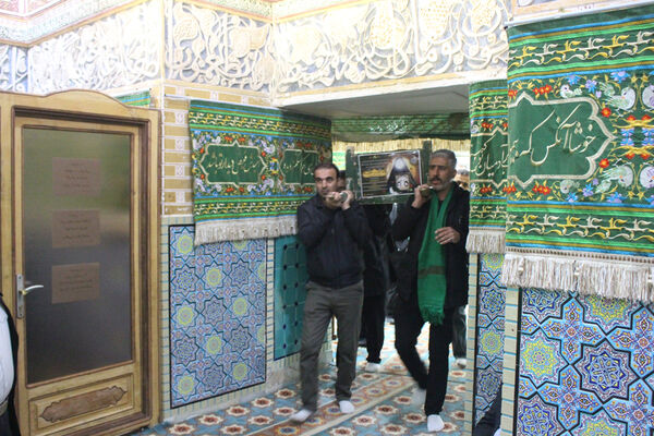 مراسم تشییع مادر شهید «حسین بی‌تا» در قم
