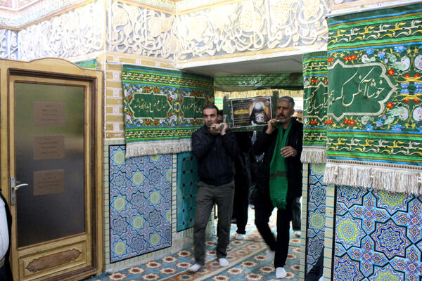 مراسم تشییع مادر شهید «حسین بی‌تا» در قم
