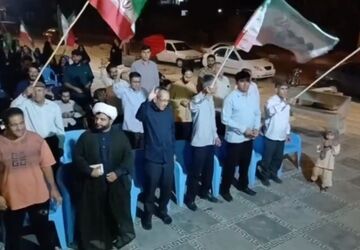 تجمعات شبانه و بیعت با رهبر انقلاب در جوار مزار شهید گمنام کوهنانی 