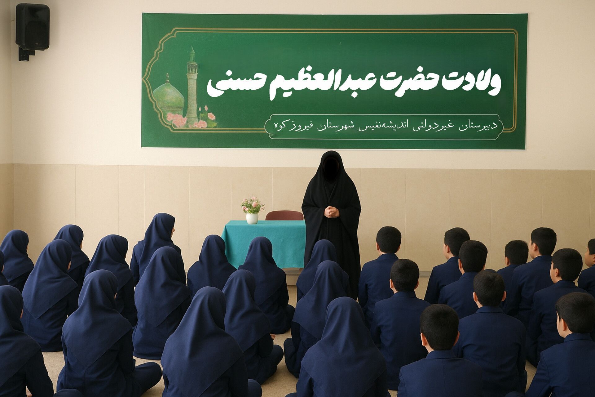 آشنایی دانش‌آموزان با سیره و فضائل حضرت عبدالعظیم حسنی، الهام‌بخش آنان در مسیر تحصیل و رشد اخلاقی است