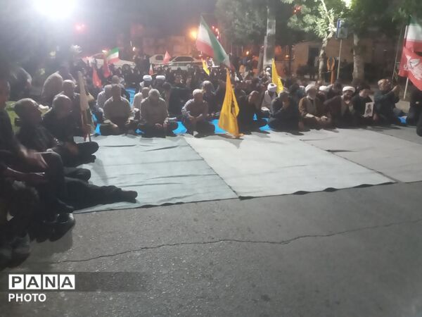 کامیاران در شب صد و سی و پنجم؛ طنین همدلی با نیروهای مسلح را سر داد
