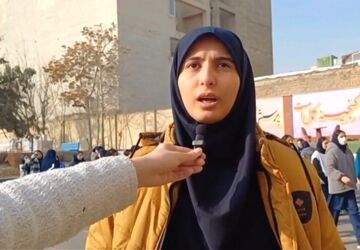 همزمان با سراسر کشور، زنگ انقلاب در دبیرستان پنج تن آل عبا ناحیه دو کرج 