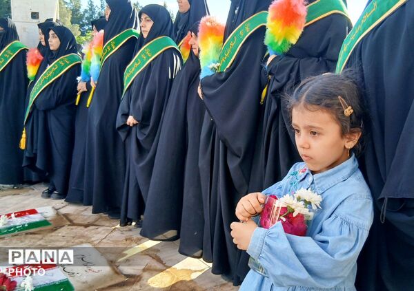 آیین غبارروبی مزار شهدای شهر جعفریه 