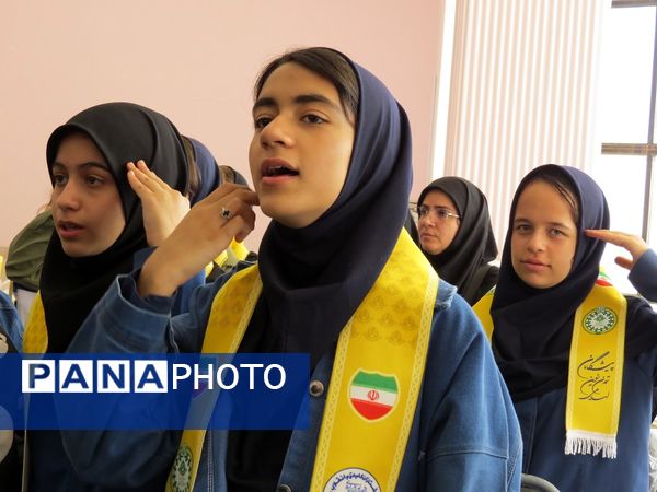 اردوی تمشک دختران بجنورد در اردوگاه شهید چمران 