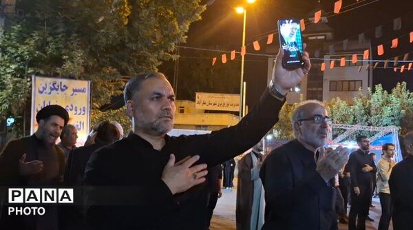 میدان شهر در شب اربعین حسینی