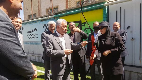 افتتاح زمین چمن هنرستان تربیت بدنی محمد شهرستانی ناحیه ۶ مشهد