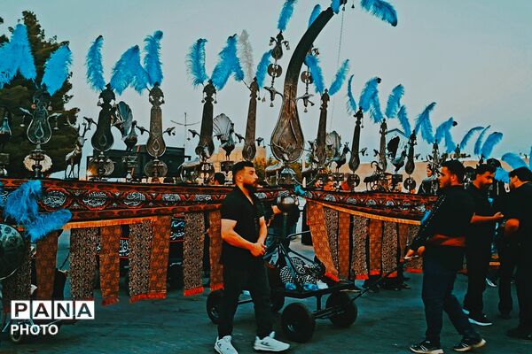 شب تاسوعای حسینی در شهر بهمن