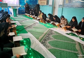 ضیافت افطاری در دبیرستان دخترانه شیخ مفید