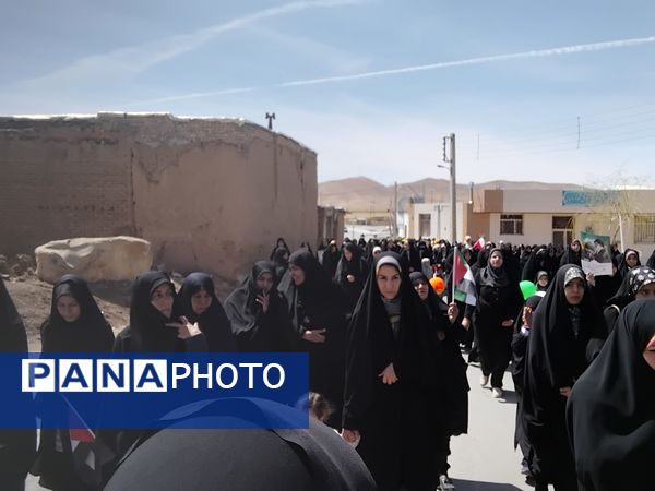 شهر وردنجان یک‌صدا به حمایت از فلسطین برخاست