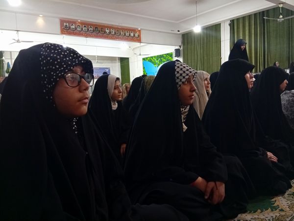 مراسم شهادت حضرت زینب کبری در جمع معتکفین مسجد فاطمیه نیشابور