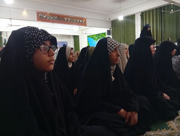 مراسم شهادت حضرت زینب کبری در جمع معتکفین مسجد فاطمیه نیشابور