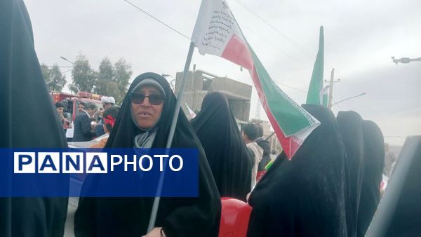 راهپیمایی 22 بهمن در روستای صرم قم